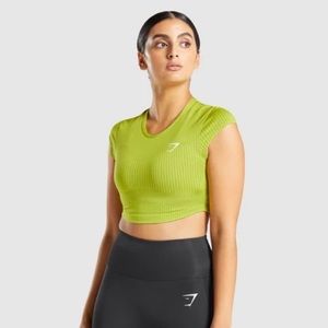 Gymshark Apex Lime Green Crop Top